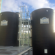 025 thermoplastic chemical storage tanks with ladderwork