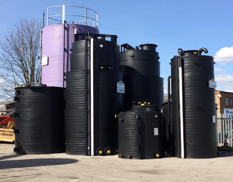 Chemical storage tanks